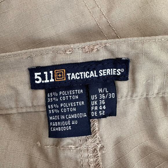5.11 Tactical Pro Series Men's 36x30 Cargo Utility Pants Work Cargo Khaki Tan - Picture 6 of 7